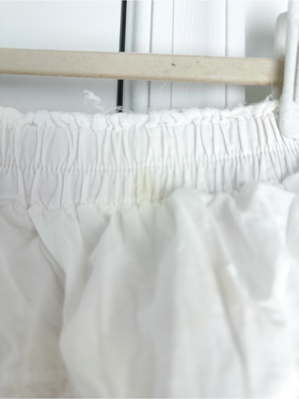 LoveShackFancy Tiered Ruffle Mini Skirt small white GUC - Picture 5 of 7